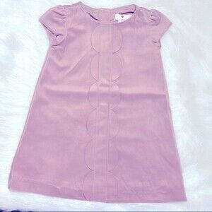 LULURAIN Toddler girls scalloped velvet dress. 2T.